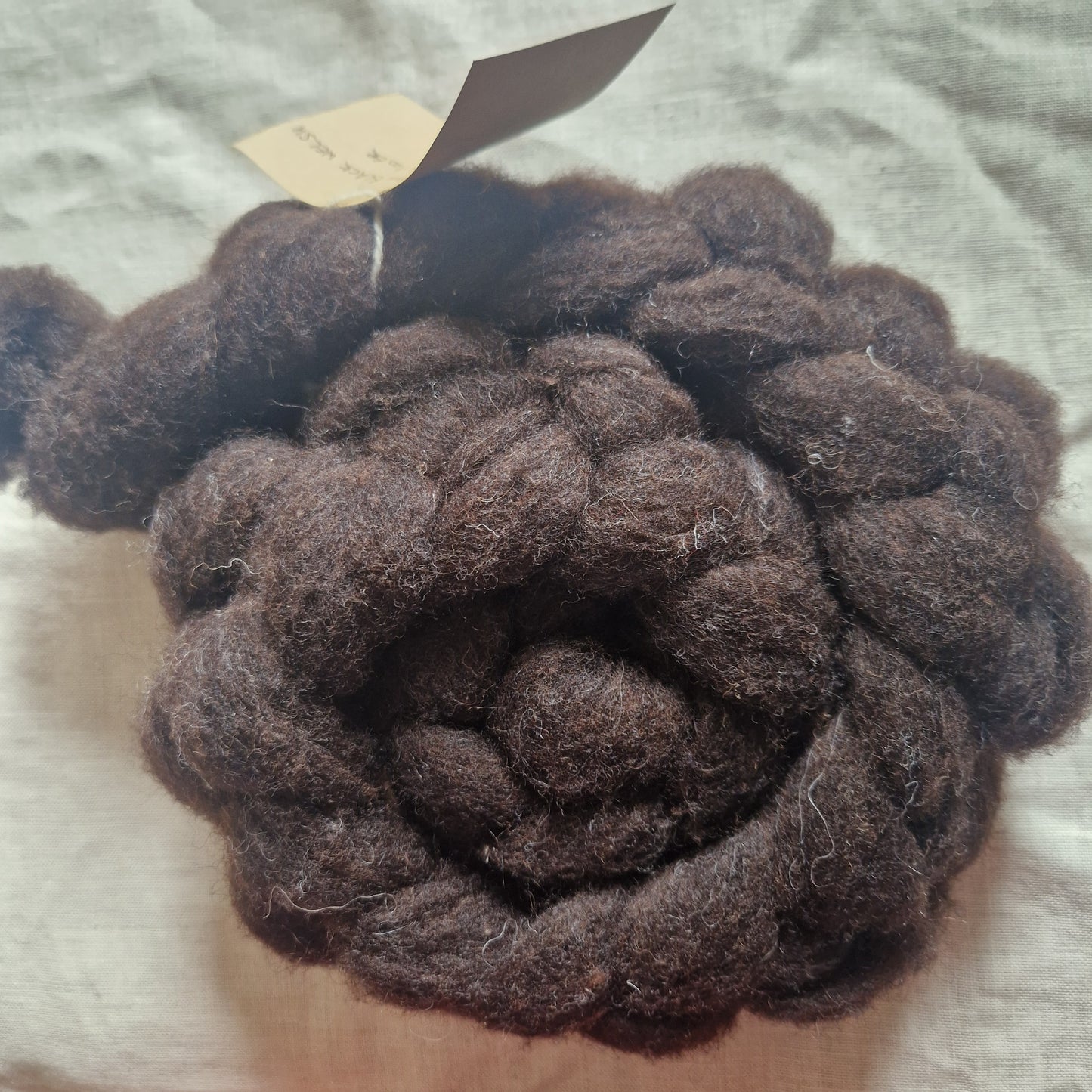 UNSPUN CARDED FIBRE BLACK WELSH