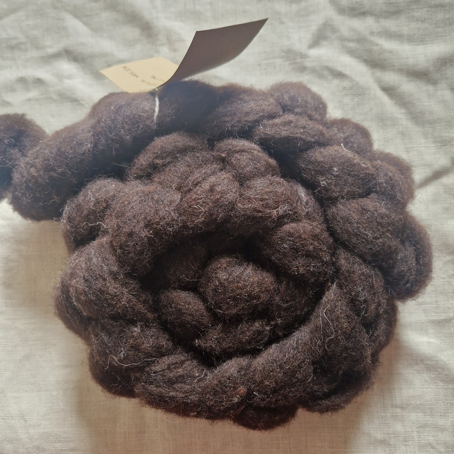UNSPUN CARDED FIBRE BLACK WELSH